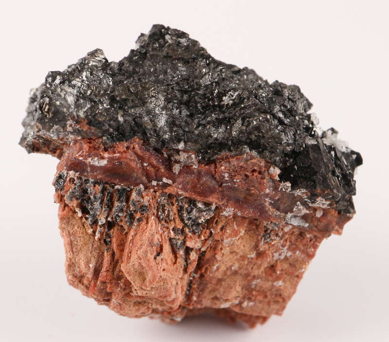 Hausmannite on Matrix, N`Chwaning II, Nothern Cape, South Africa