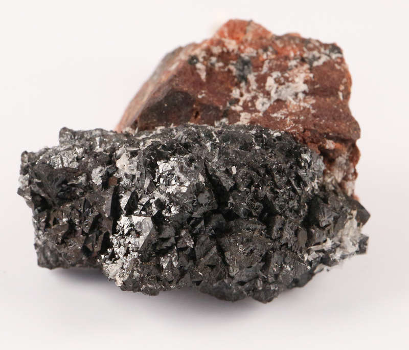 Hausmannite on Matrix, N`Chwaning II, Nothern Cape, South Africa