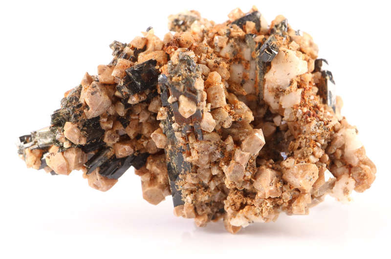 Zircon on Aegirine, Zomba Mountains, Malawi
