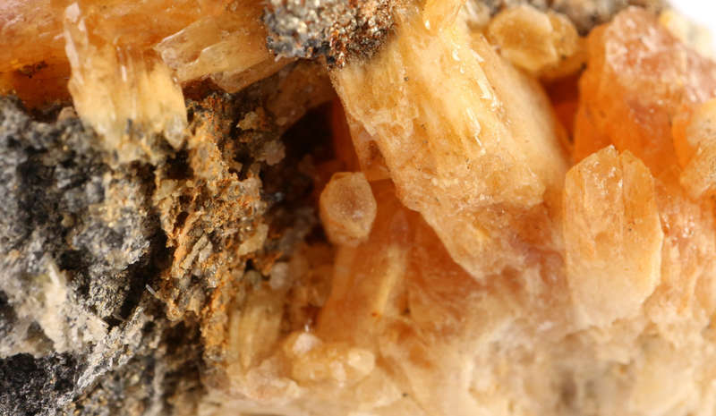 Baryte on Matrix, Rosh Pinah, Namibia