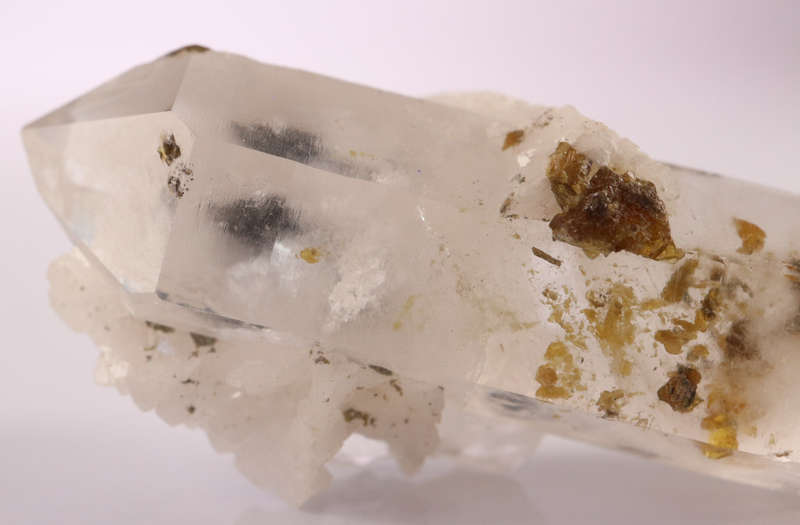 Dolomite and Hematite in D/T Quartz, Pering Mine, Northern Cape, South Africa
