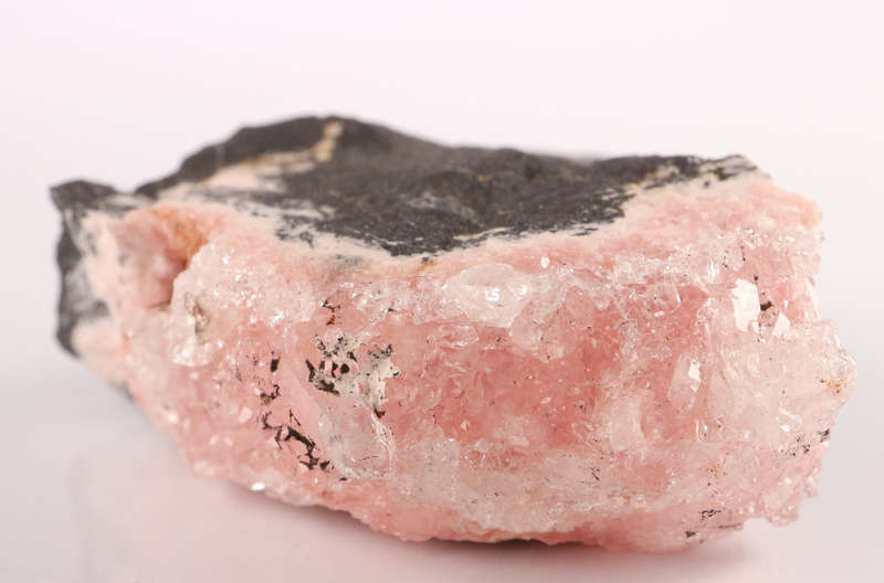 Quartz on Rhodochrosite on Matrix, Wessels Mine, Northern Cape, South Africa