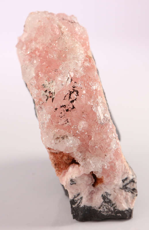 Quartz on Rhodochrosite on Matrix, Wessels Mine, Northern Cape, South Africa