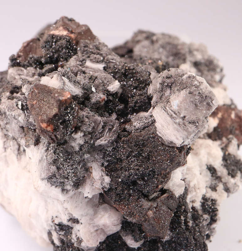 Hematite and Calcite on Matrix, N`Chwaning II, Nothern Cape, South Africa