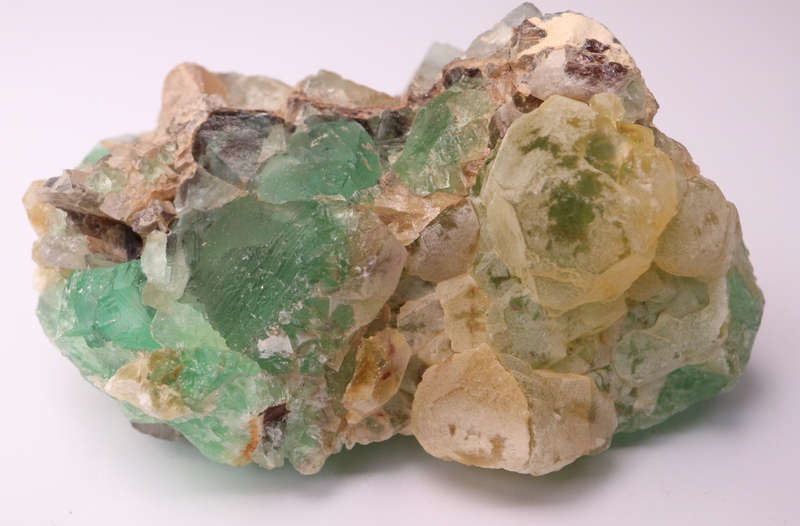 Yellow and Green Fluorite Cluster, RIemvasmaak, Northern Cape, South Africa