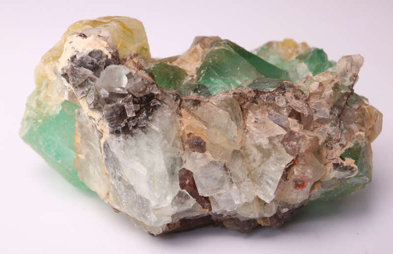 Yellow and Green Fluorite Cluster, RIemvasmaak, Northern Cape, South Africa