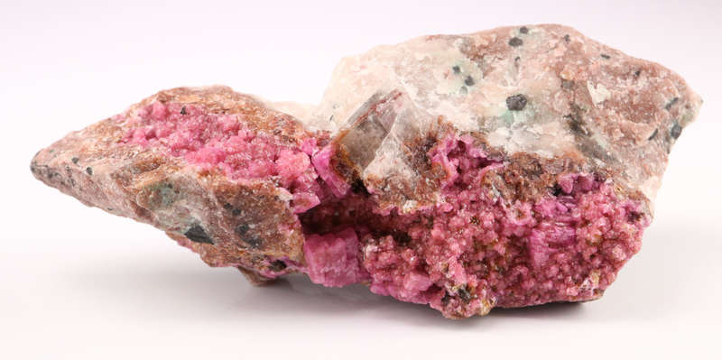 Cobaltoan Calcite on Matrix, Mashamba West Mine, DRC
