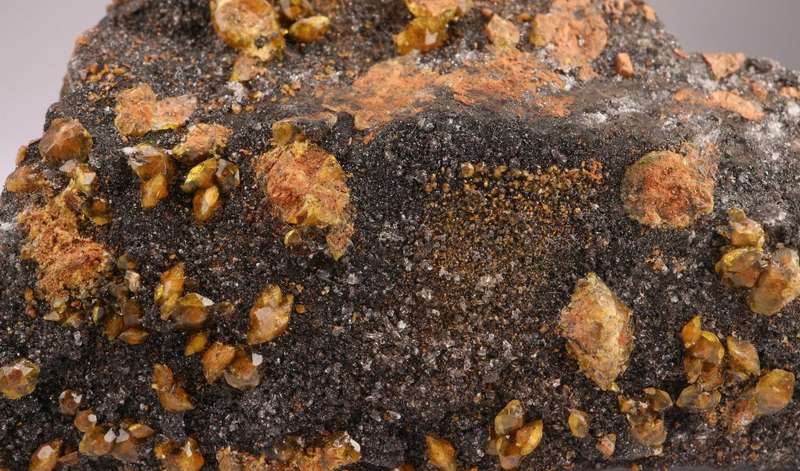 Sturmanite and Manganite on Matrix, N`Chwaning II, Nothern Cape, South Africa