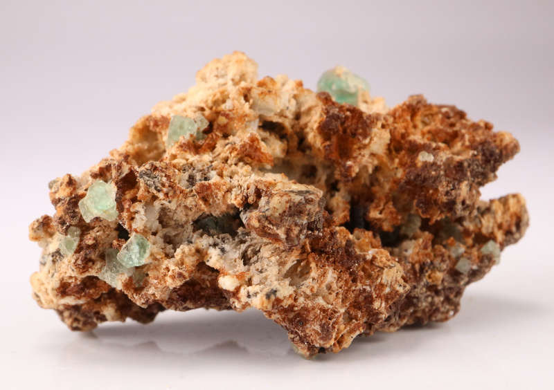 Fluorite on Feldspar, Erongo Mnt, Namibia