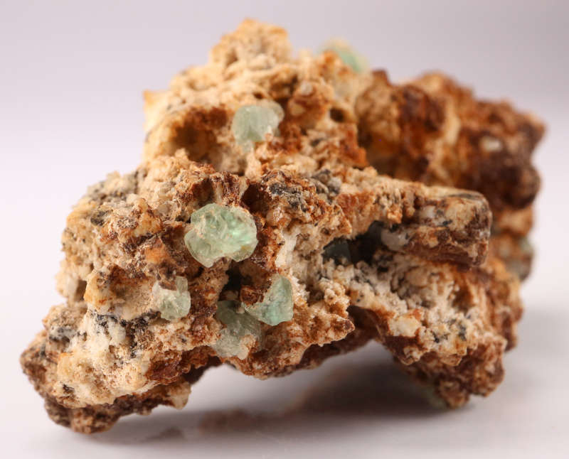 Fluorite on Feldspar, Erongo Mnt, Namibia
