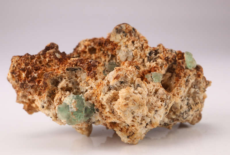 Fluorite on Feldspar, Erongo Mnt, Namibia
