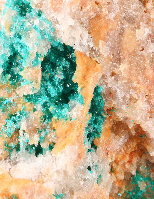 Dioptase on Matrix , Kaokoveld Region, Namibia