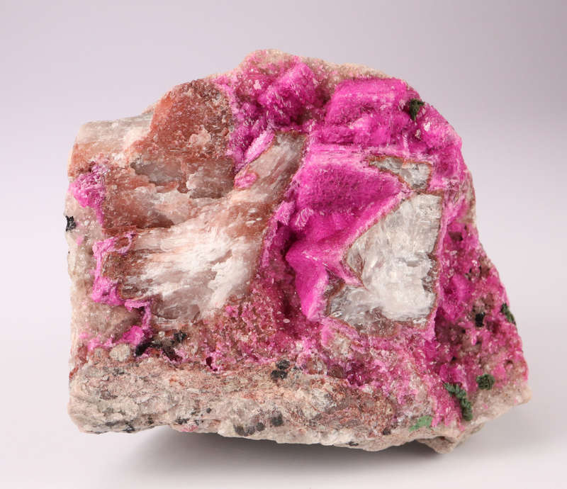 Cobaltoan Calcite on Matrix, Mashamba West Mine, DRC