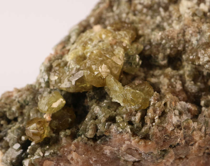 Demantoid Garnet on Matrix, Erongo Mnt Region, Namibia