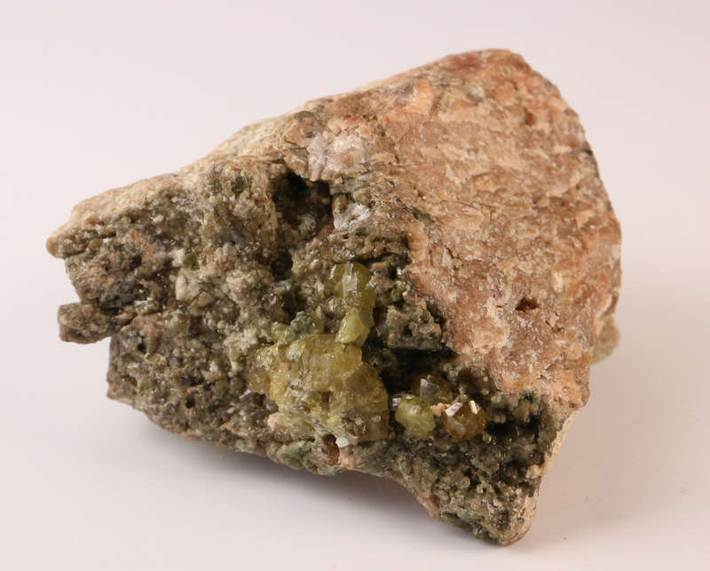 Demantoid Garnet on Matrix, Erongo Mnt Region, Namibia