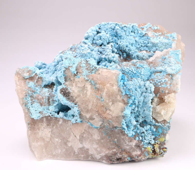 Shattuckite Included Quartz on Matrix, Kaokoveld Region, Namibia