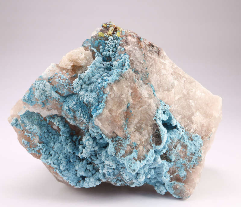 Shattuckite Included Quartz on Matrix, Kaokoveld Region, Namibia