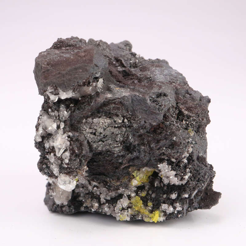 Sturmanite and Calcite on Matrix, N`Chwaning II, Nothern Cape, South Africa