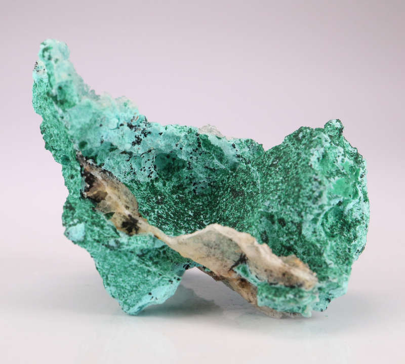 Quartz on Malachite psm Chrysocolla, Tenke Fungurume, DR Congo