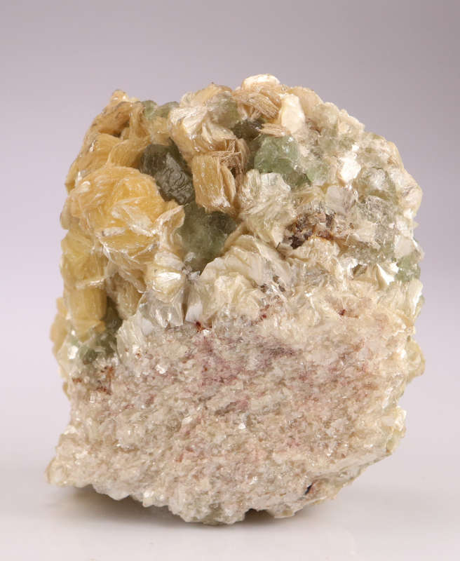 Muscovite on Fluorite Cluster, Erongo Mnt Region, Namibia