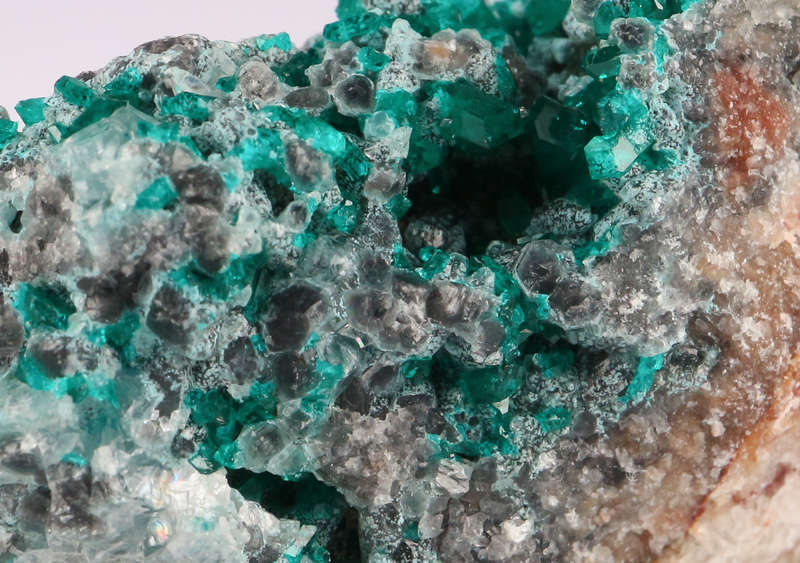 Dioptase on Matrix, Kaokoveld Region, Namibia