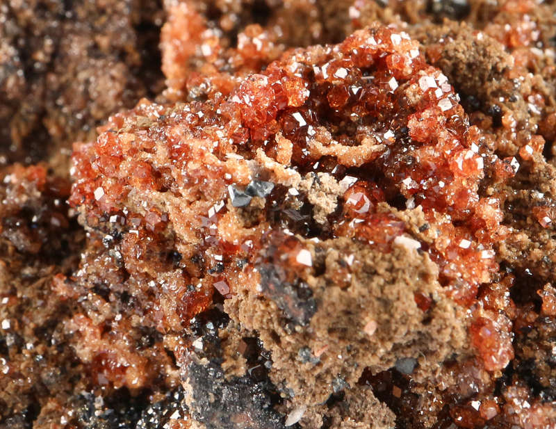 Hematite & Andradite Garnet on Matrix, N`Chwaning II, Northern Cape, South Africa