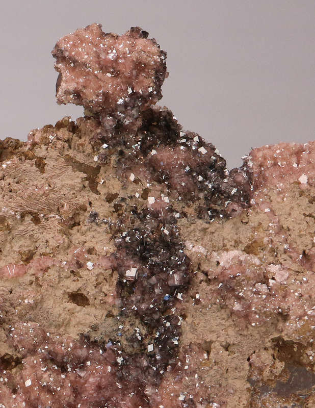 Rhodochrosite on Matrix, N`Chwaning II, Northern Cape, South Africa