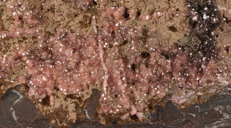 Rhodochrosite on Matrix, N`Chwaning II, Northern Cape, South Africa