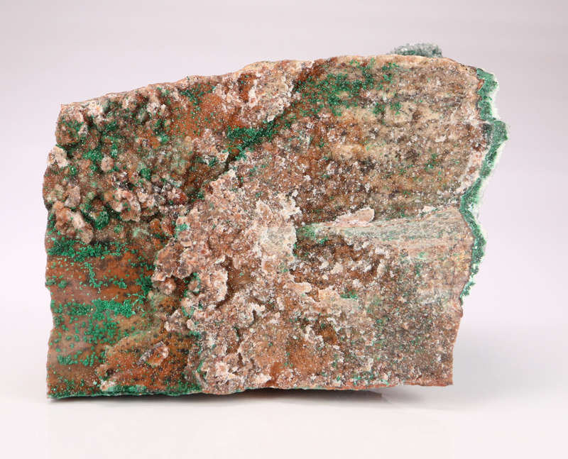 Malachite psm After Azurite on Matrix, Tenke Fungurume, DR Congo