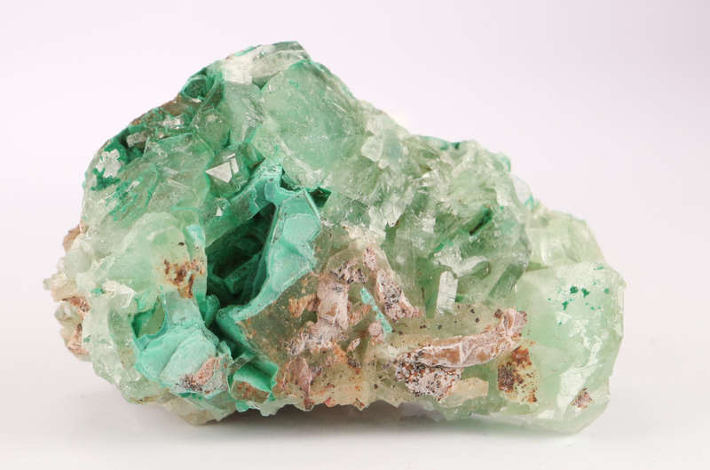 Malachite incl Baryte, Shinkolobwe Mine, DRC