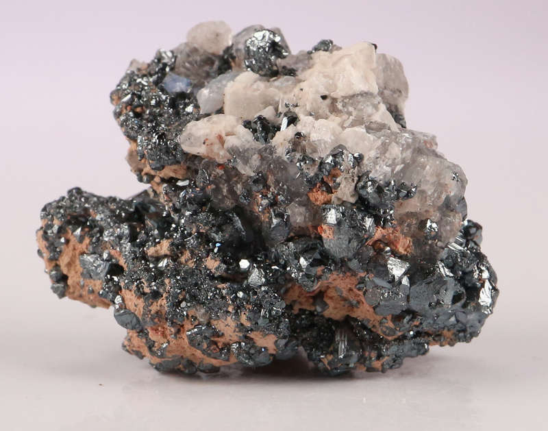 Calcite on Hematite, N`Chwaning II, Northern Cape, South Africa