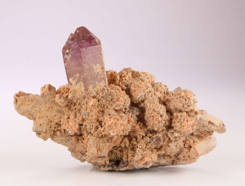 Amethyst in Quartz on Matrix, Gobobosebberge Mnt, Namibia