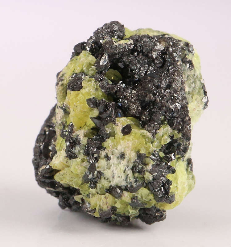 Hematite on Ettringite, N`Chwaning II, Northern Cape, South Africa