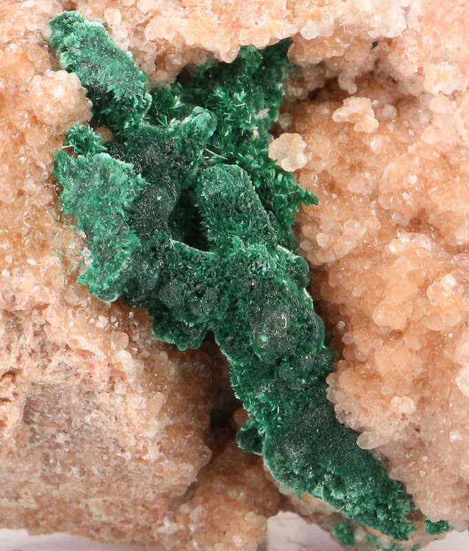 Malachite on Matrix, Kaokoveld Region, Namibia