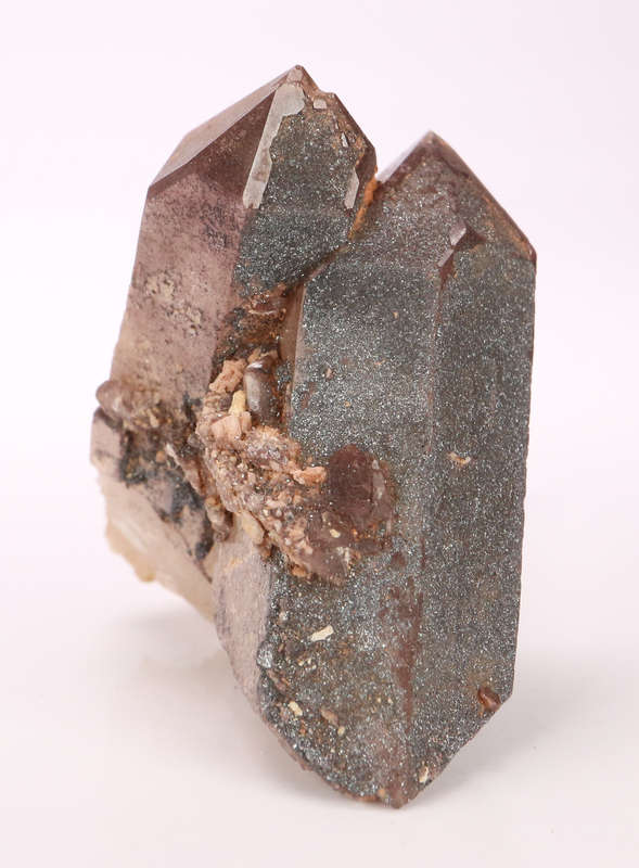 Hematite on Quartz Cluster, Orange River Area, Northern Cape, South Africa