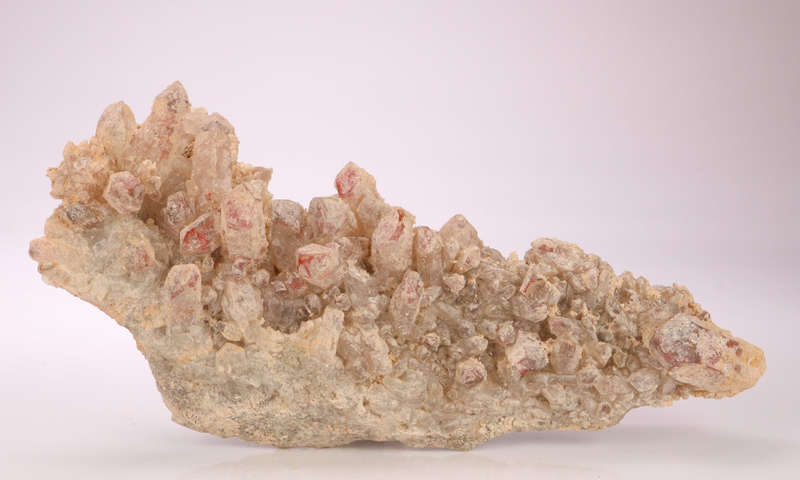 Red Hematite incl Quartz Cluster, Orange River Area, Northern Cape, South Africa