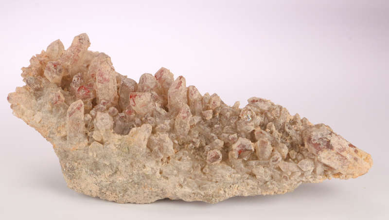 Red Hematite incl Quartz Cluster, Orange River Area, Northern Cape, South Africa