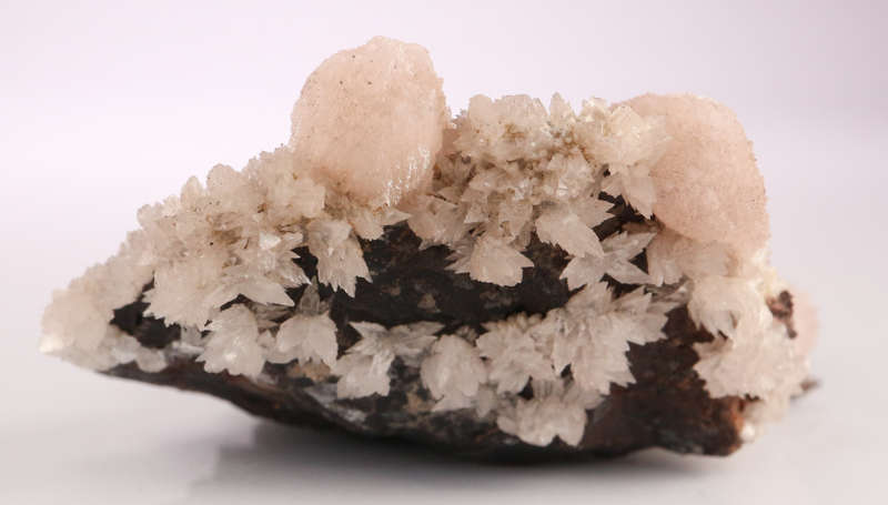 Manganoan Calcite on Matrix, N`Chwaning II, Northern Cape, South Africa