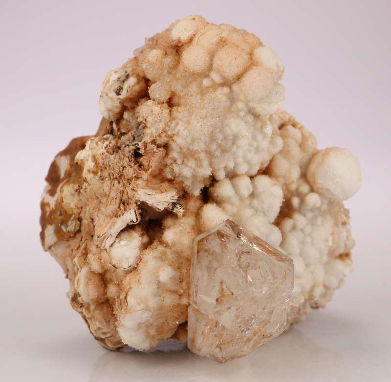 Smoky Quartz, Calcite on MatrixGobobosebberge Mnt, Namibia