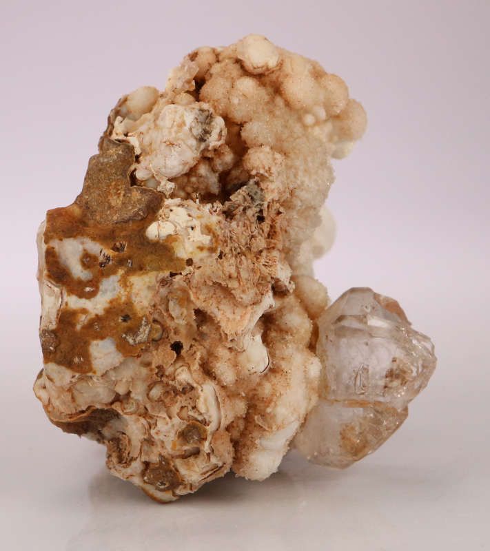 Smoky Quartz, Calcite on MatrixGobobosebberge Mnt, Namibia