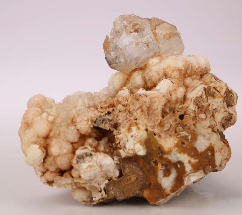 Smoky Quartz, Calcite on MatrixGobobosebberge Mnt, Namibia