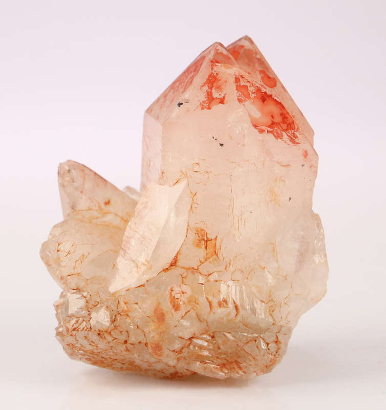 Red Hematite incl Quartz Cluster, Orange River Area, Northern Cape, South Africa