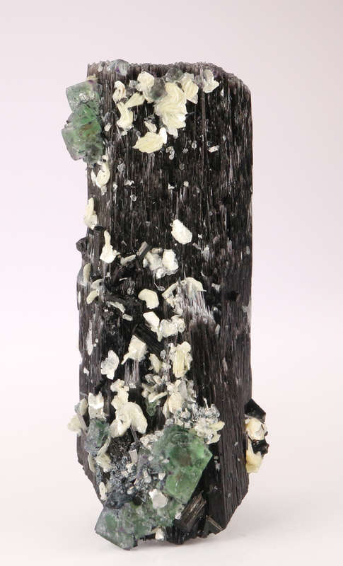 Fluorite on Schorl, Erongo Mnt Region, Namibia