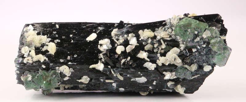 Fluorite on Schorl, Erongo Mnt Region, Namibia
