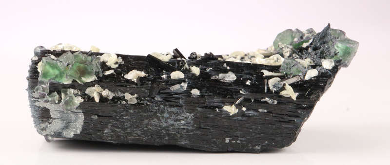 Fluorite on Schorl, Erongo Mnt Region, Namibia