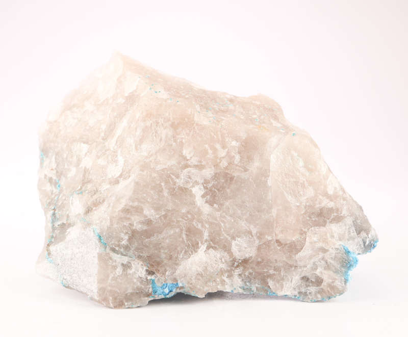 Shattuckite on Quartz, Kaokoveld Region, Namibia