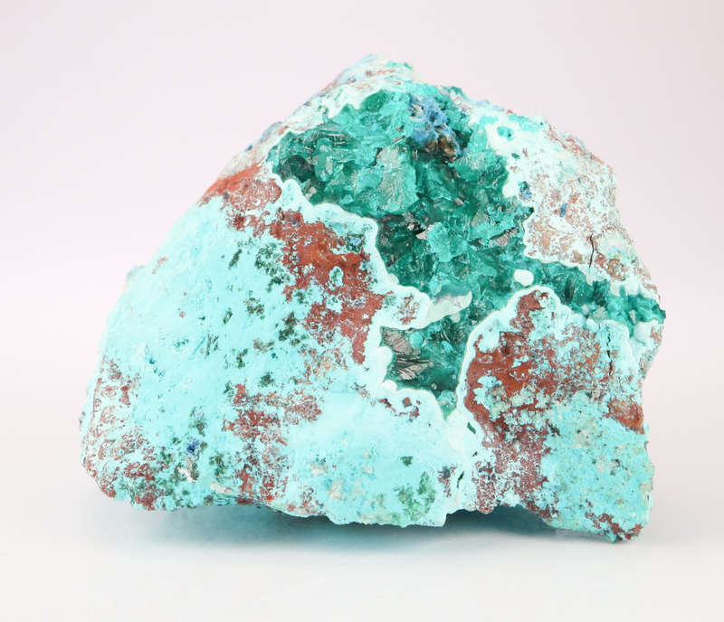 Dioptase, Shattuckite & Chrysocolla, Tantara Mine, DRC