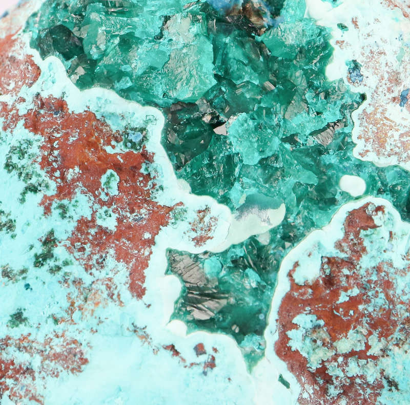 Dioptase, Shattuckite & Chrysocolla, Tantara Mine, DRC