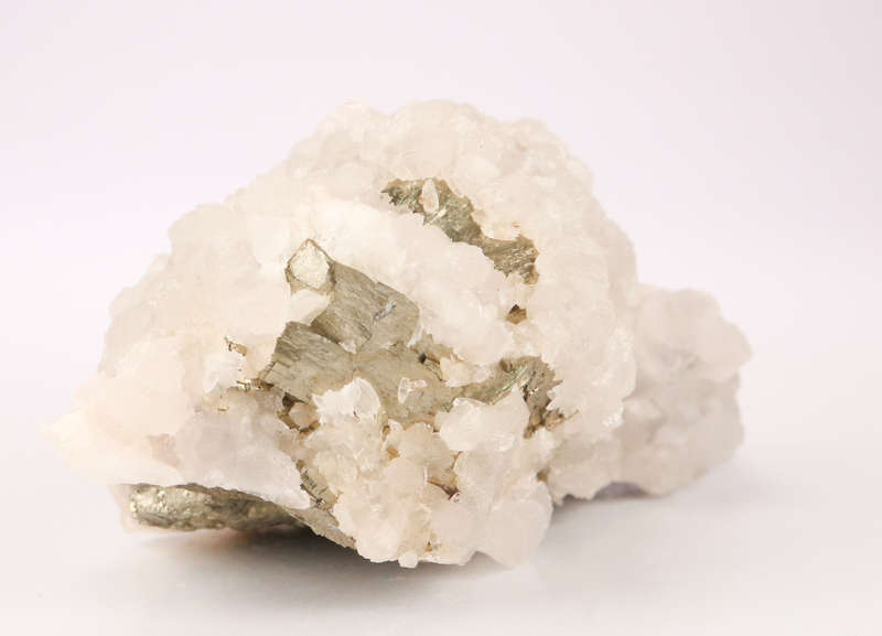 Calcite on Pyrite, N`Chwaning II, Northern Cape, South Africa