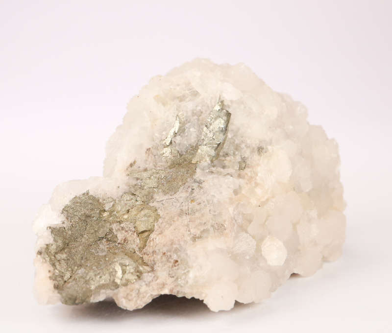 Calcite on Pyrite, N`Chwaning II, Northern Cape, South Africa